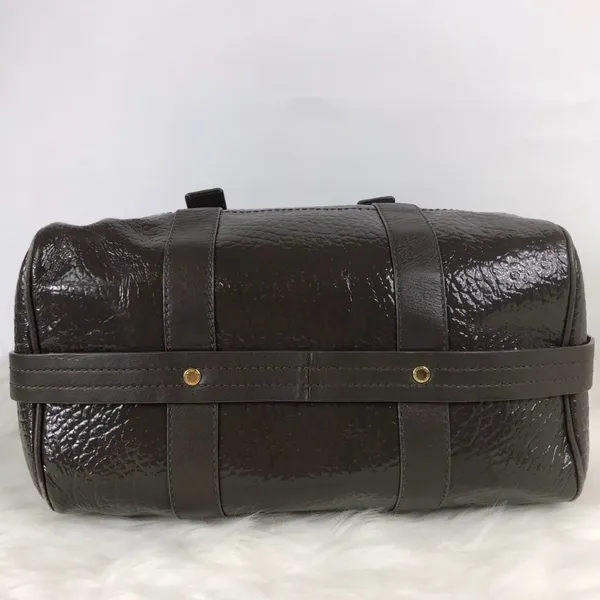 Marc by Marc Jacobs Leather Bag Totally Turnlock Shifty Satchel Gray Purse XBody - Image 10