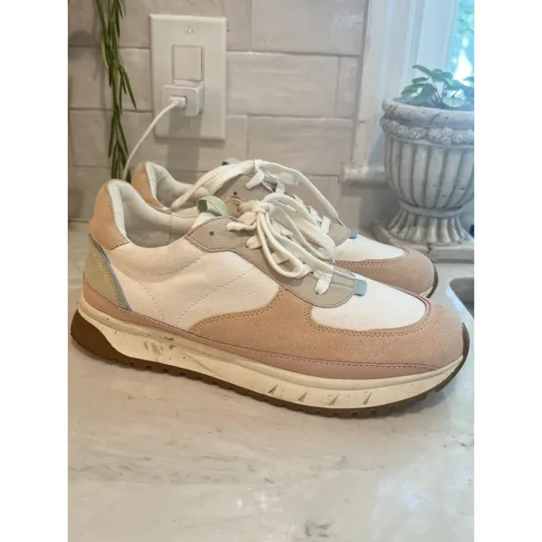 Madewell MWL Kickoff Trainer Neutral Sneakers in Pastel Colorblock Womens‎ 9 - Image 4