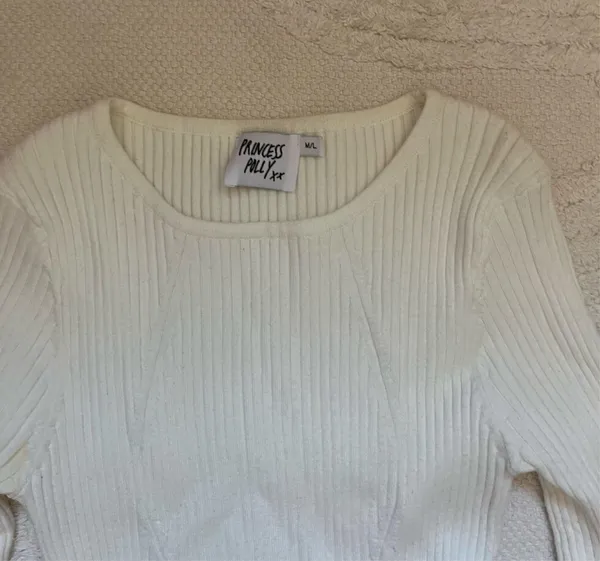Princess Polly Knit White Sweater Dress - Image 2