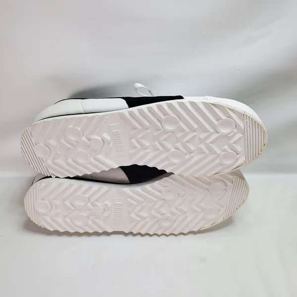 Vintage Puma Roma Leather Sneakers Y2K Hype Style Womans Size 9 White Black‎ - Image 7