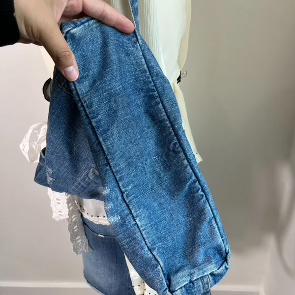 American Eagle Denim Jean‎ Shoulder Tote Bag - Image 6