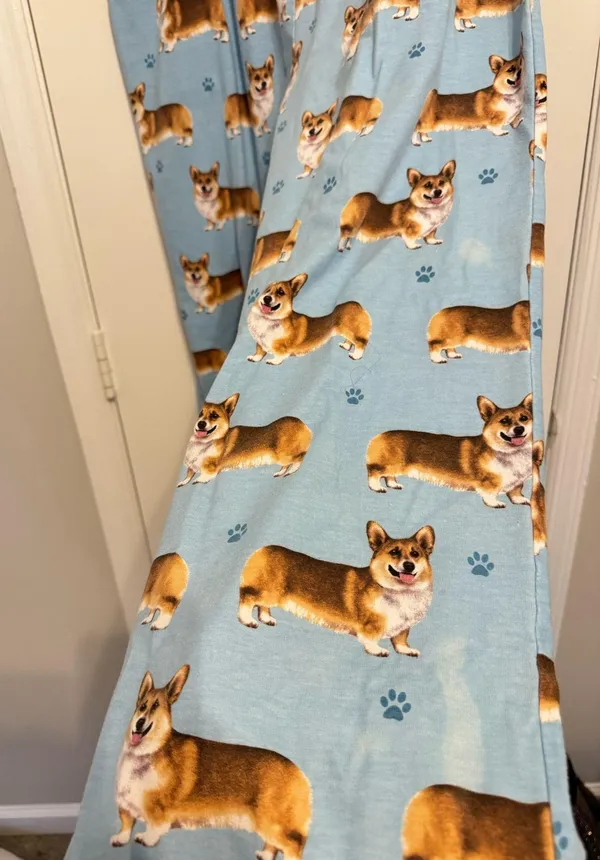Comfies Welsh Corgi Unisex Cotton Blend Pajama Bottoms Size L - Image 9