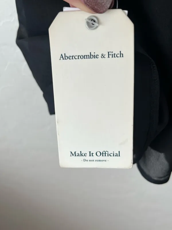 Abercrombie & Fitch Ruched Chiffon Mini Dress with pockets NEW small - Image 9