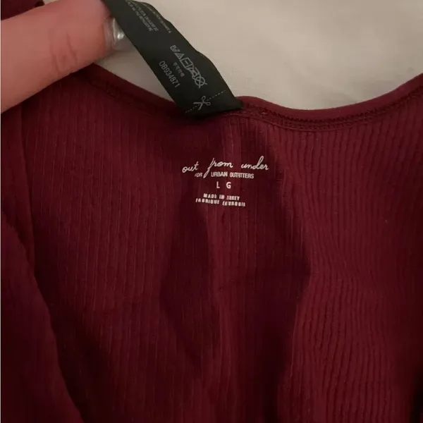 Urban Outfitters maroon Crop Top - Image 4