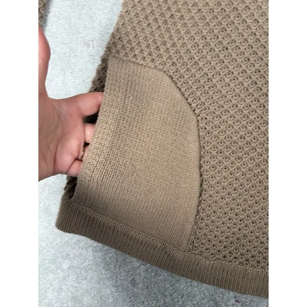 sparrow hooded snap button sweater brown‎ pockets L Brown Size L - Image 6