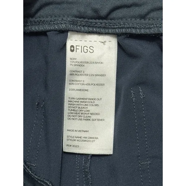 FIGS Women's Zamora Jogger Scrub Pants Technical Size Medium Tall - Image 4