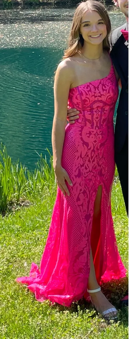 Pink Prom Dress Size 2 - Image 2