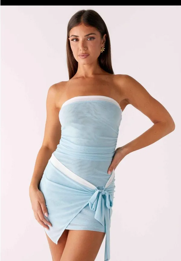 Peppermayo Mini Dress Blue - Image 3