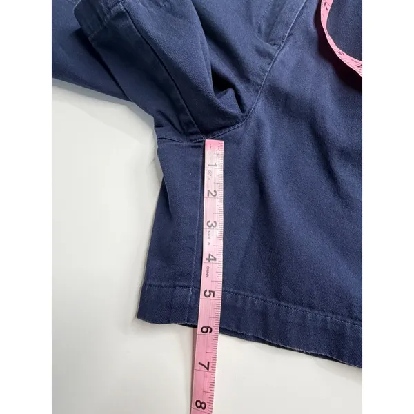 Flawed Lauren Ralph Lauren Navy Blue Chino Shorts‎ 100% cotton country club - Image 4