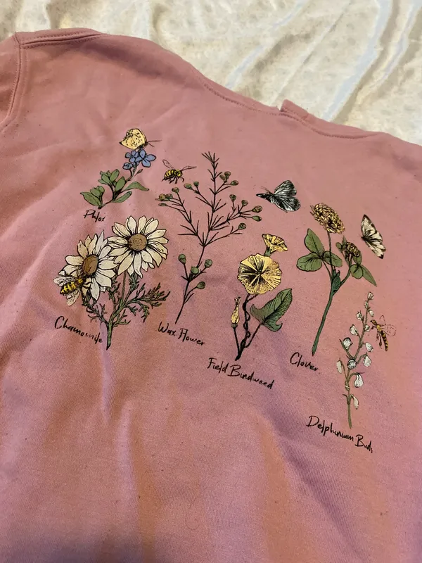 Cold crush be the change floral hoodie - Image 4