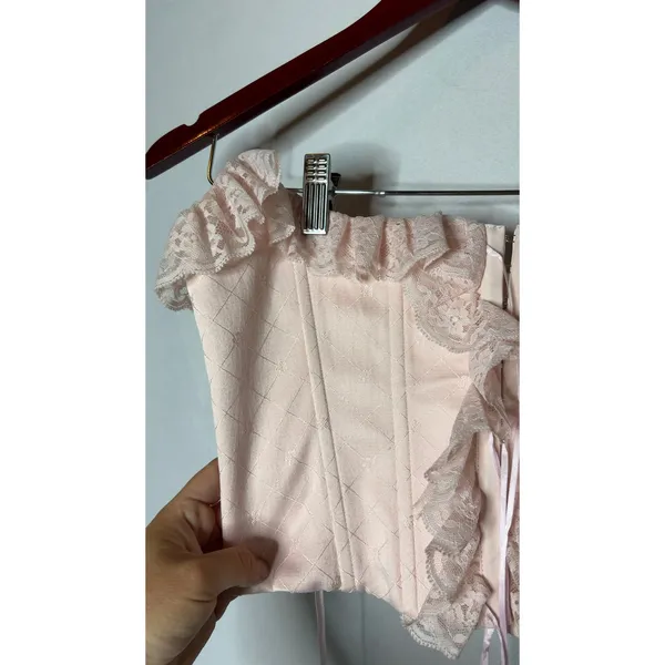 Guizio Eris Corset in Baby Pink sz M - Image 4