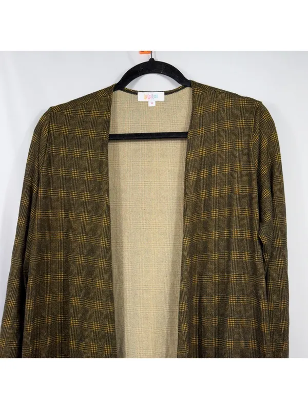 LuLaRoe Sarah M Plaid Long Duster Cardigan NWT - Image 2