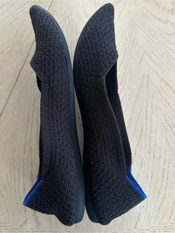 Rothy's The Point flats black Honeycomb knit Size US 9.5 - Image 3