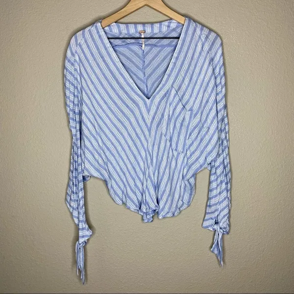 Free People Morning Striped Dolman Top D5* - Image 2