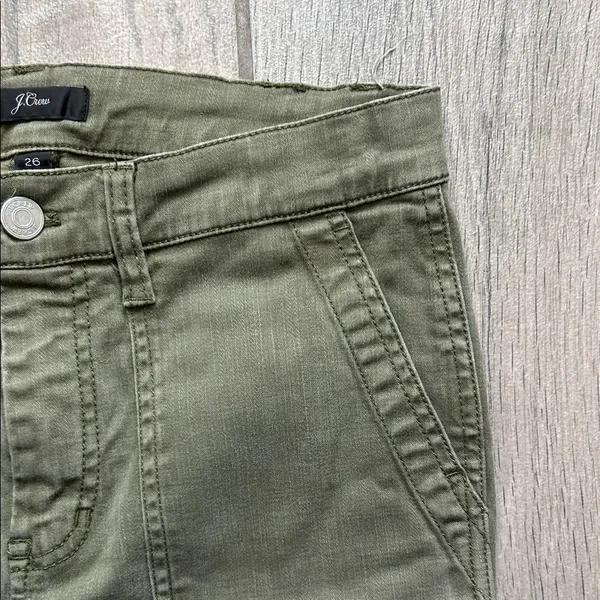 J. Crew Women's Olive Straight Leg Pants - Image 3