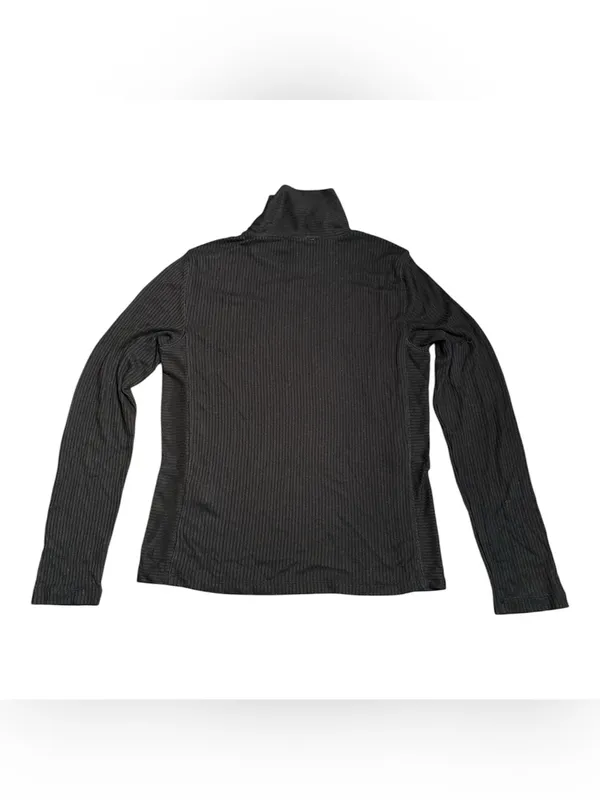 Madewell Ribbed Turtleneck Long-Sleeve Tee black Size L NWT - Image 3