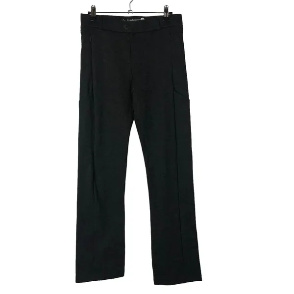 Betabrand Petite Dark Gray‎ Boot Cut Classic Yoga Dress Pants SP - Image 3