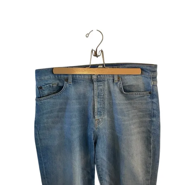 7 For All Mankind Ring-Detail Straight Jeans Riviera statement cropped capris - Image 7