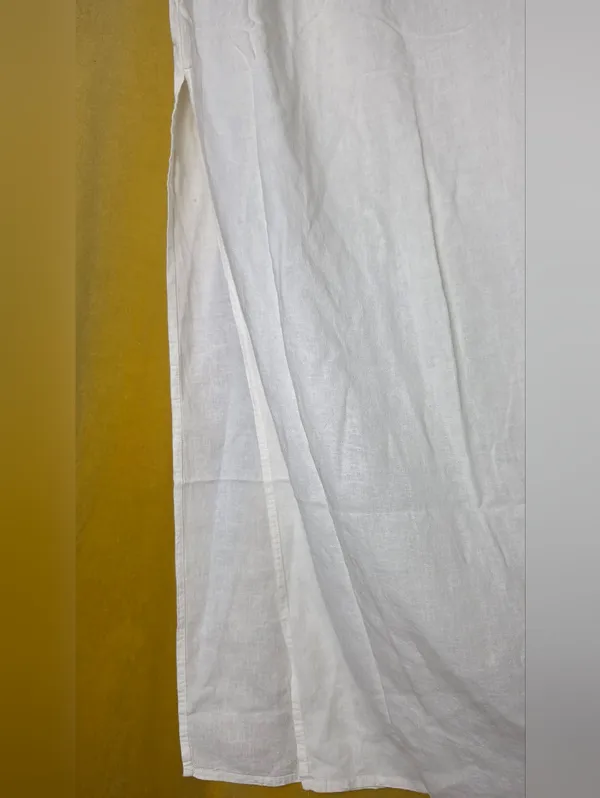 Celandine Linen-Blend Side-Slit Maxi Skirt - Image 5