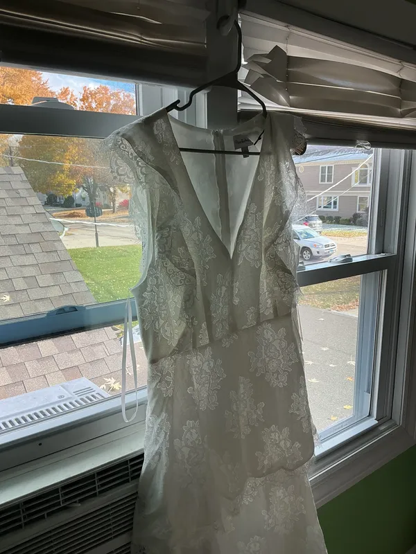 Layered ruffled White Premier Amour Dress - Image 4