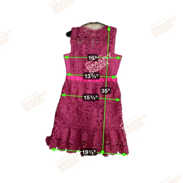 Romeo & Juliet Couture wine-colored lace‎ cutout dress Size Medium Crochet - Image 8