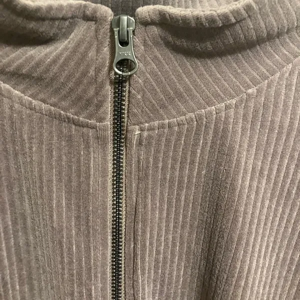 Livi Quarter Zip Pullover Velour Sweatshirt Women‎ size 26/28 active athleisure - Image 4