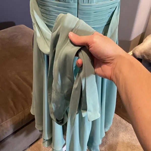 Women’s Halter Neck Chiffon High Low Prom Party Bridesmaid Dress Size 12 NWT - Image 7