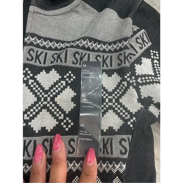 all in motion Black & Gray Ski Zip-Up medium - Image 3