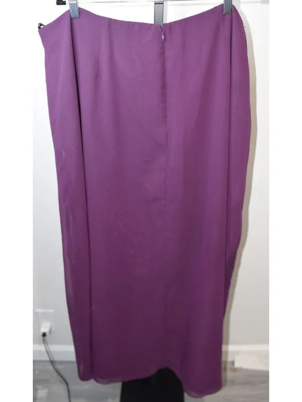 Alfred Angelo Purple Grape Maxi Formal Skirt 26W Prom Formal Whimsigoth - Image 2