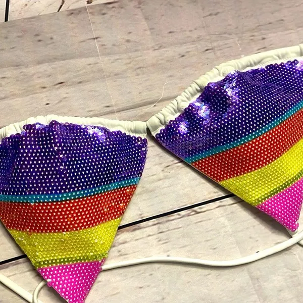 Adjustable LG sequin bikini top Victoria’s Secret - Image 2
