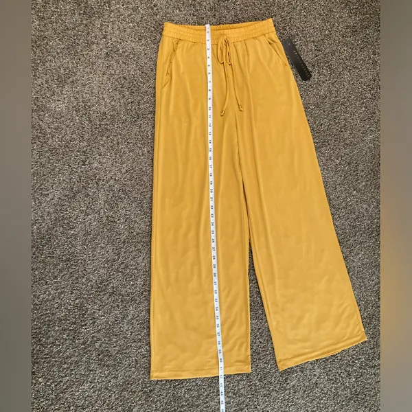Always Indigo Boho Mustard Wide Leg Pull - Image 6