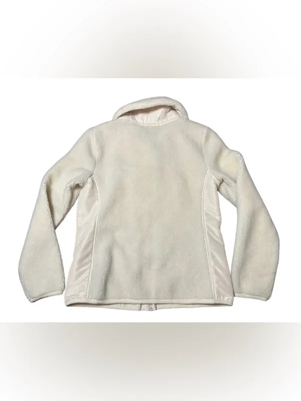 Vintage L-RL Ralph Lauren Active Cream Quilted Puffer Sherpa Jacket Size Medium - Image 10