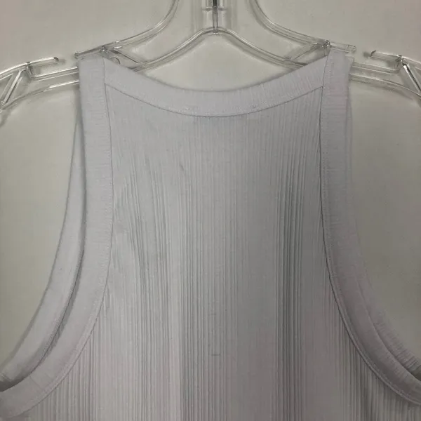 NWT ZARA White Ribbed Crop Top Size Small - Image 9
