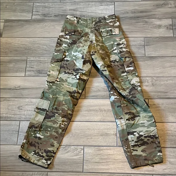 Rugged Green and Brown Cargo Jumpsuit with Tactical Design - Image 7