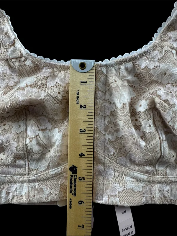 Victoria's Secret Lace Front-Closure Comfort Bra in Light Beige nwt - Image 6