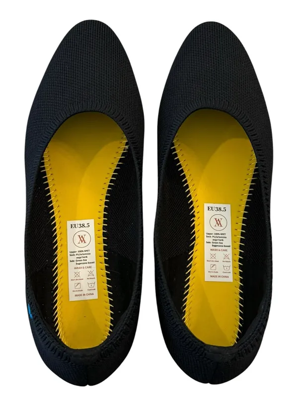 VIVAIA Ballet Flats 38.5 US 7.5 Women’s Aria Walker Black Blue Comfort Slip On - Image 10