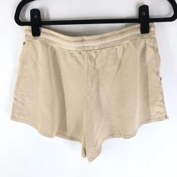 Lacausa Zephyr Shorts Sweatshort Lightweight Terry Organic Cotton Beige L - Image 4