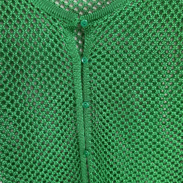 NWT Nasty Gal Crochet Net Green Cardigan in Green Size Small‎ - Image 4