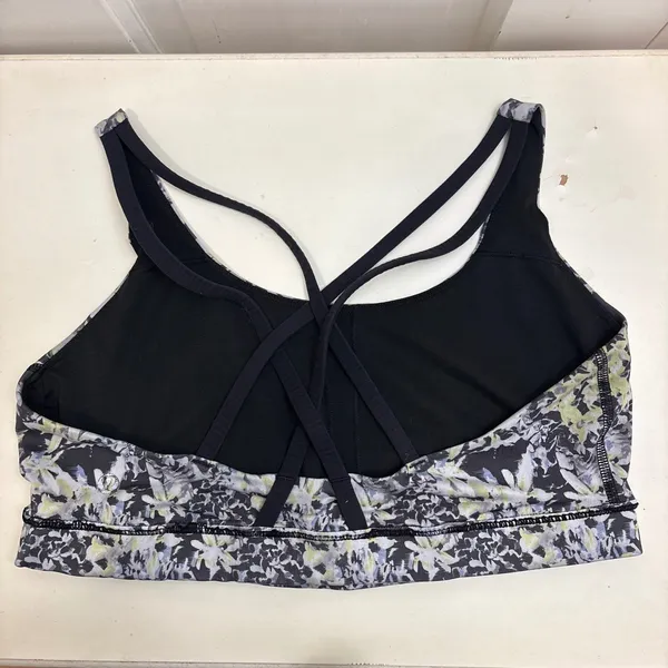 Lululemon Free To Be Wild Sports Bra 12 Floral Strappy Back Yoga Gym No Pads - Image 2
