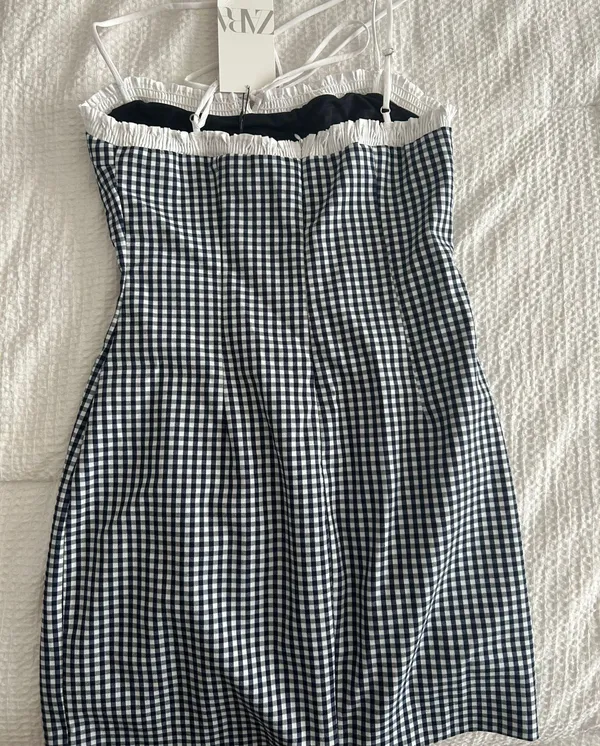 ZARA Gingham Dress - Image 3