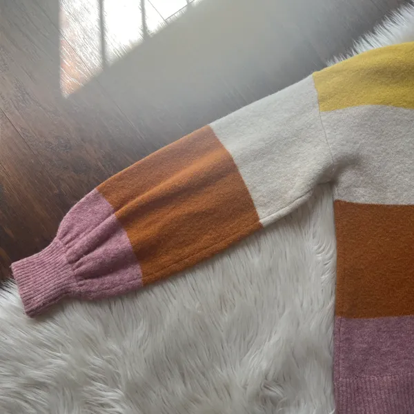 Striped Gladwell Balloon-Sleeve Pullover Sweater - Image 6