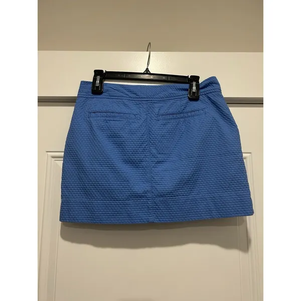 Lilly Pulitzer Nicki Skort Skirt Jumbo Pique Blue Sz 4 Coastal Preppy Casual - Image 4