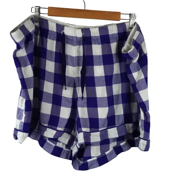 J.Crew 3X Blue &‎ White Gingham Modal Pajama Set - Image 7
