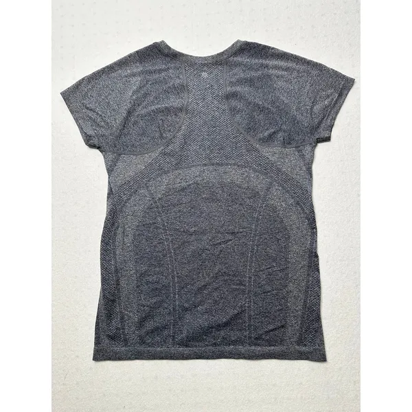 Athleta Gray Seamless Athletic Short Sleeve Top - Image 2