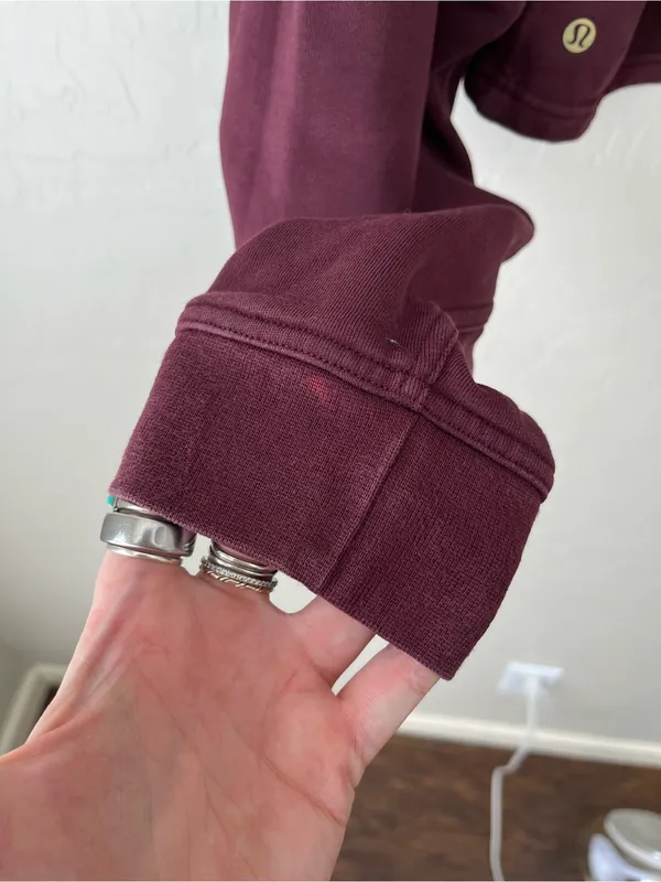 Lululemon All Yours Crop Sweatshirt Lunar New Year Burgundy - Image 6
