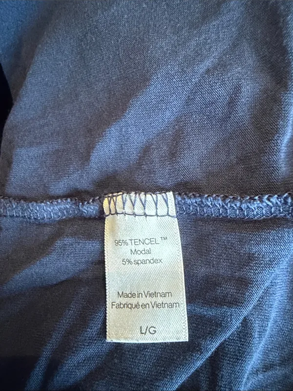Eberjey Gisele navy blue piped pajamas - Image 5