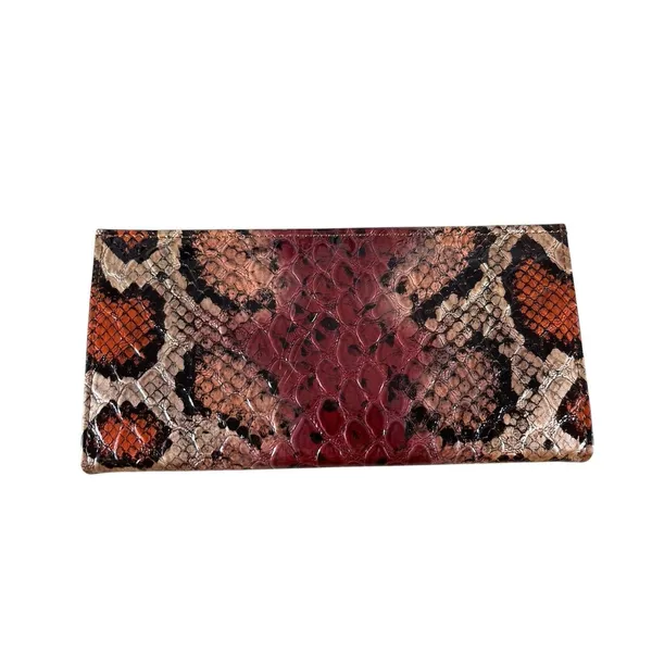 Depeche Mode Y2K Snake Print Clutch Wallet Vegan Leather Mob Wife - Image 2