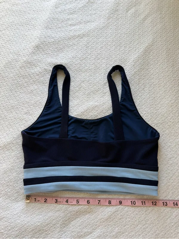 Beach Riot Kaida Colorblock Bikini Top Blue Medium - Image 4