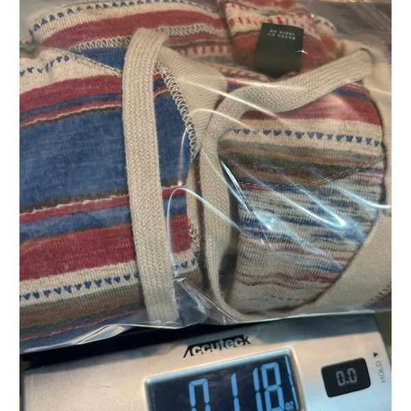Ralph Lauren Jeans Co 2X Striped Hoodie Aztec Western Long Sleeve Pullover Top - Image 9