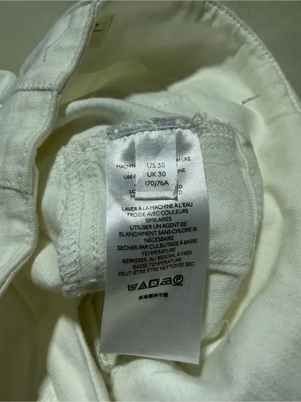 We the free people NWT Women’s White Flared Jeans 30 MARKS MSRP$98 - Image 10